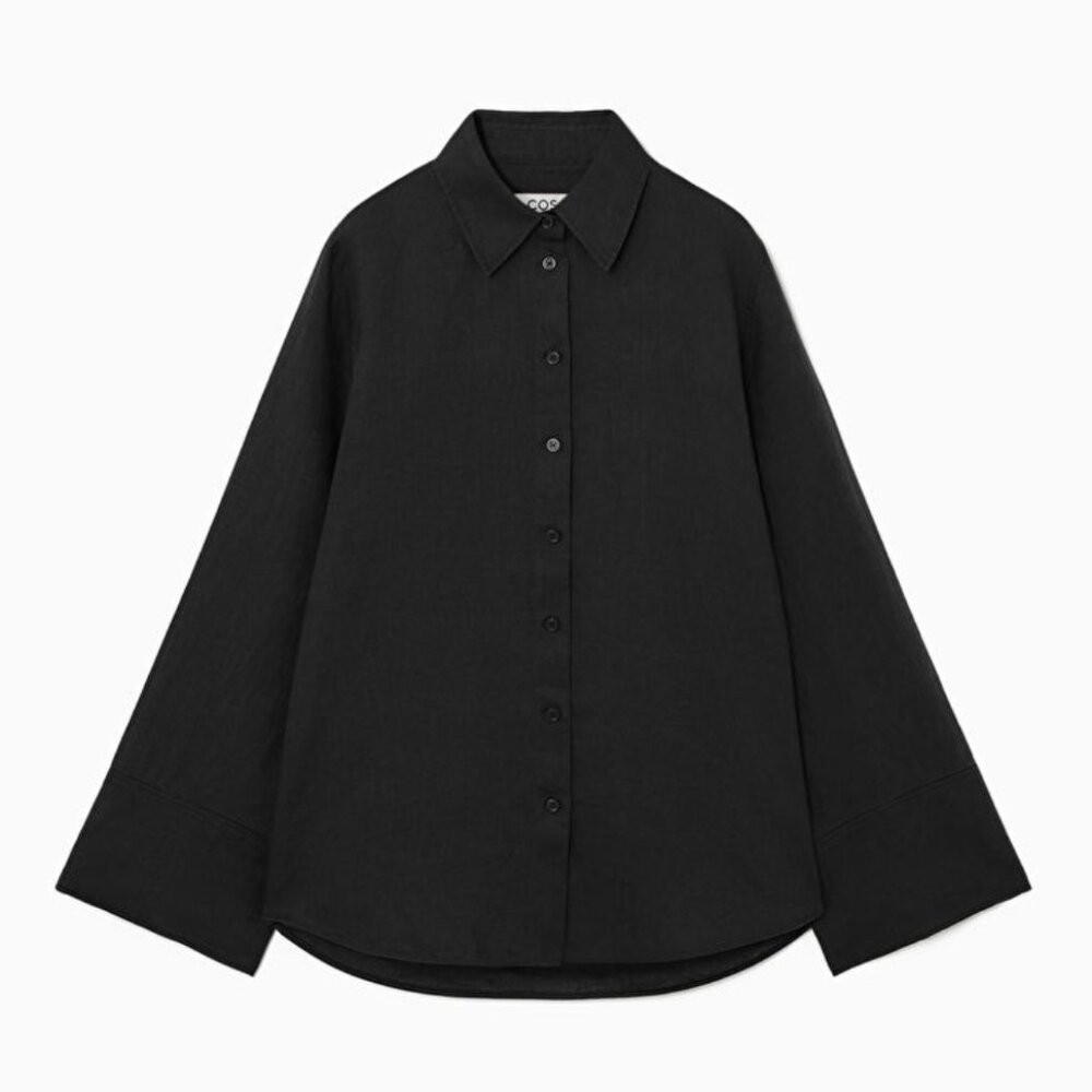 COS Long-sleeve linen shirt